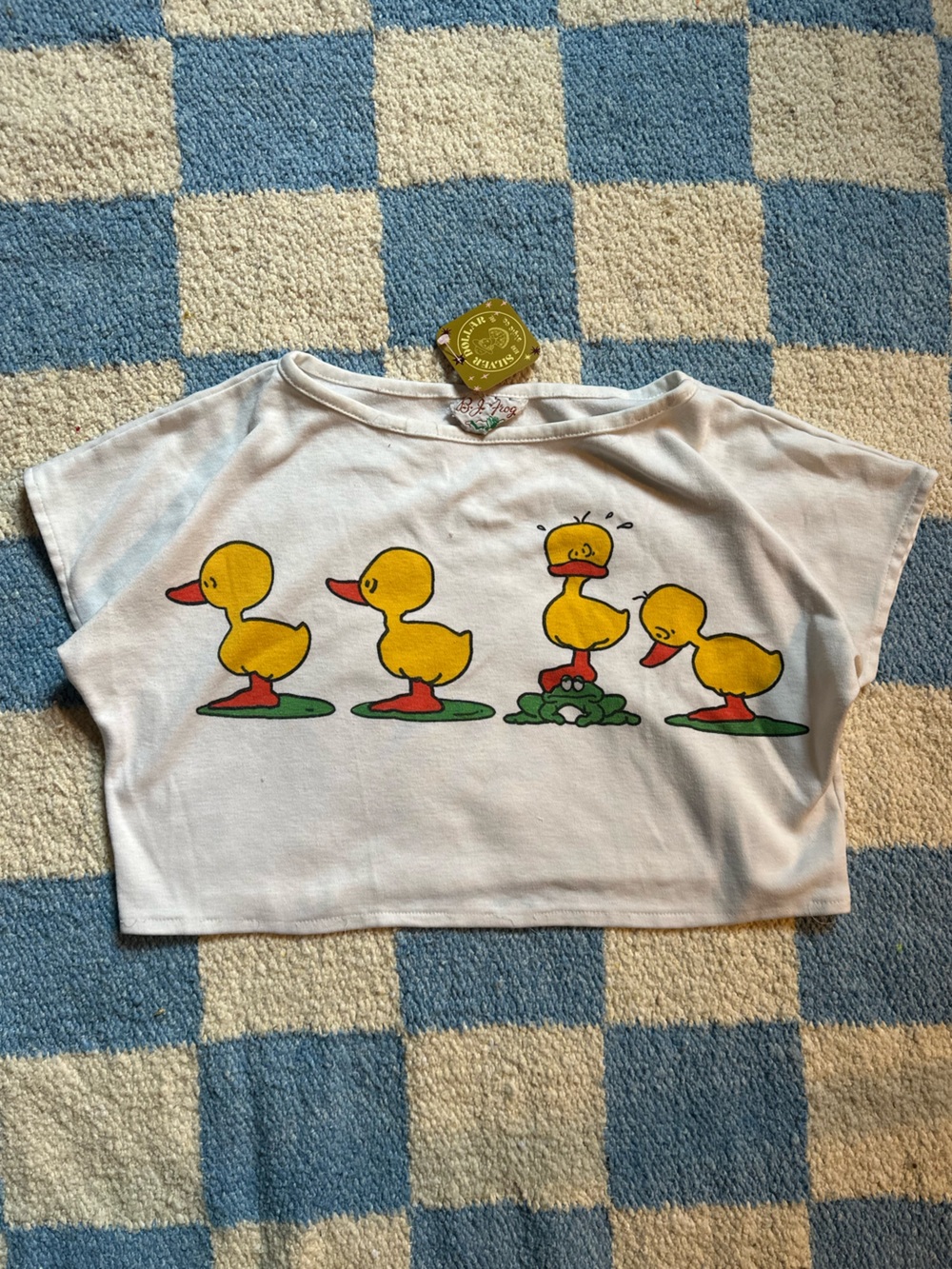 1980s B.J. frog cropped duck tee